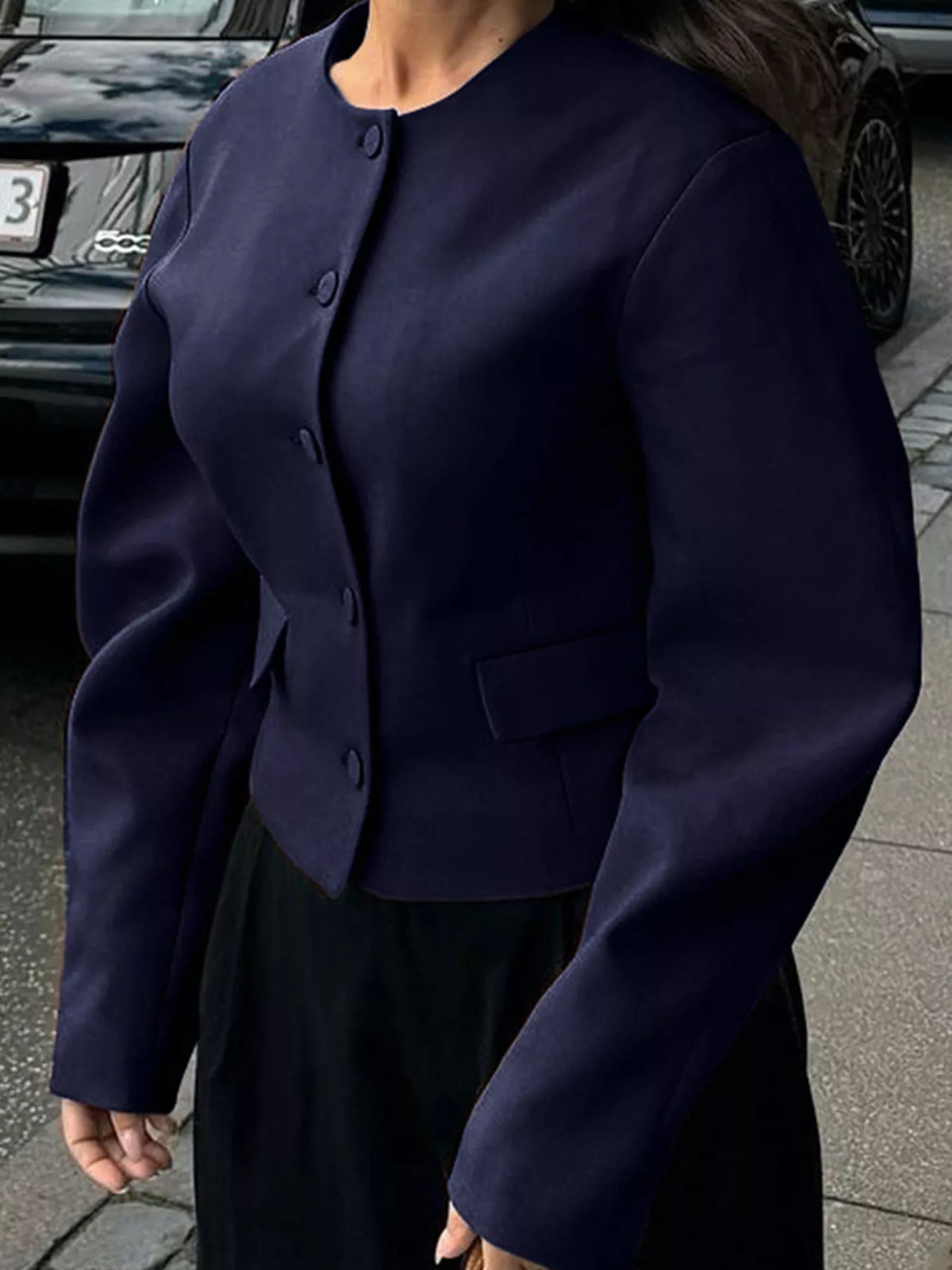 Button Up Long Sleeve Jacket