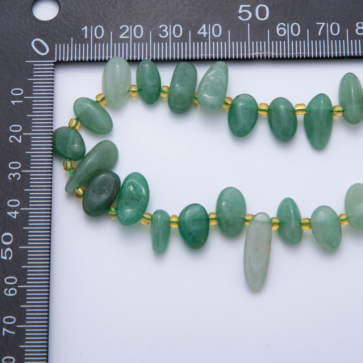 5.5mm Geometric Pebble Natural Gemstone Bead Strand Finding | WA-1971