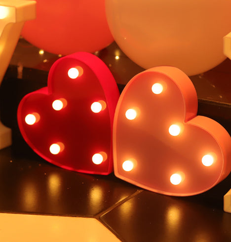 Luminous LED Letter Number Night Light English Alphabet Number Battery Lamp Romantic Wedding Christmas Party Decoration