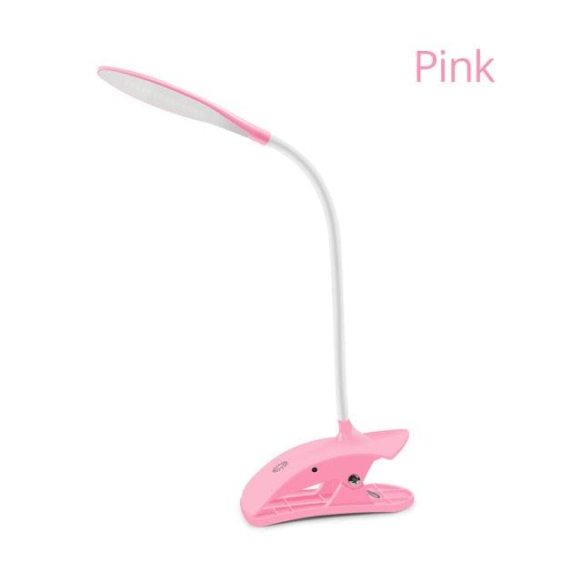 5V USB power LED Desk lamp Flexible study Reading Book lights Eye Protect Table lamp With Clip For Home Decorative Table Lamp Cute Study Lamps for Bedroom Décor