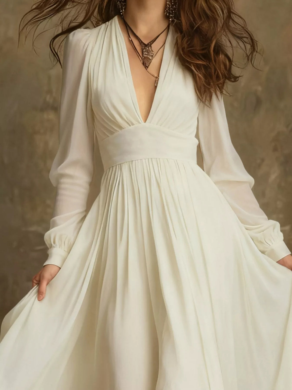 Long Sleeve Flowy Maxi Dress