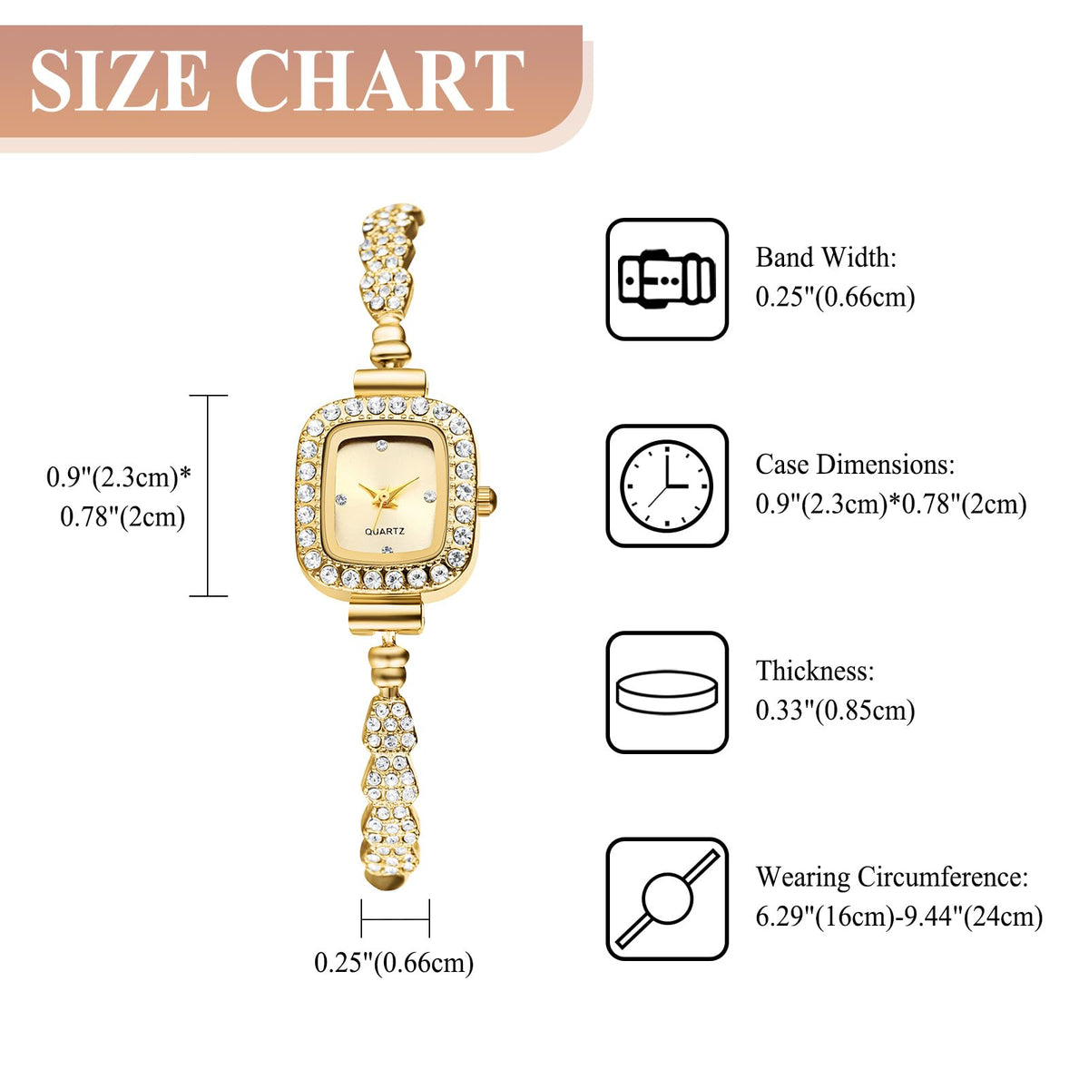 OIDEA Womens Full Diamond Bracelet Watch: Luxury Rhinestone Diamond Square Dial Analog Quartz Wrist Watch Detachable Strap Casual Dress Ladies Watch Valentine&