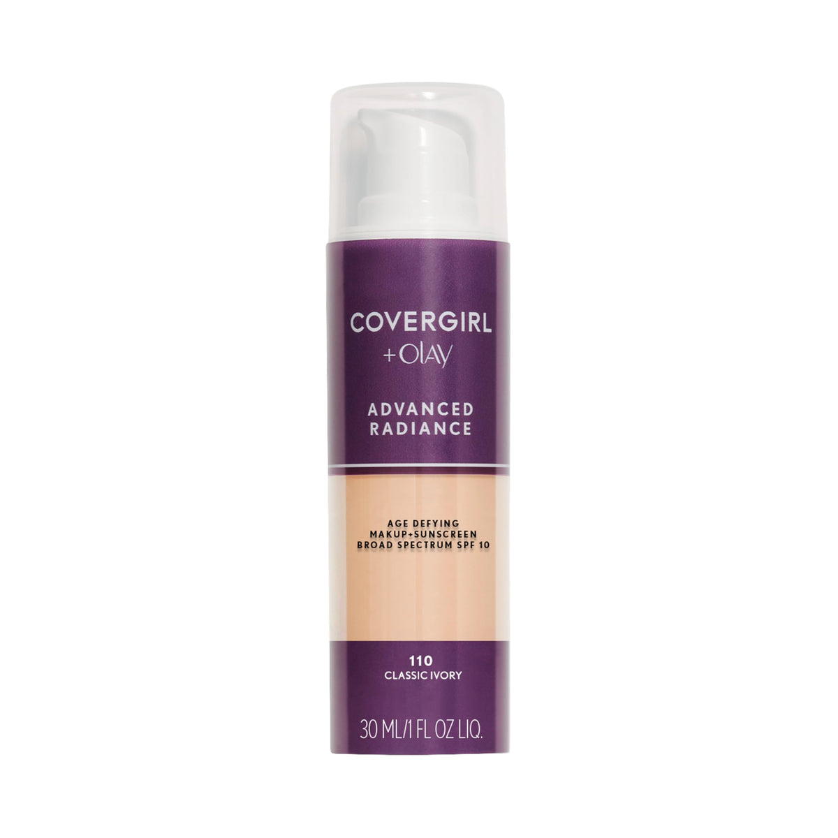 COVERGIRL Advanced Radiance Age-Defying Foundation Makeup, Classic Beige, 1 oz (Packaging May Vary)