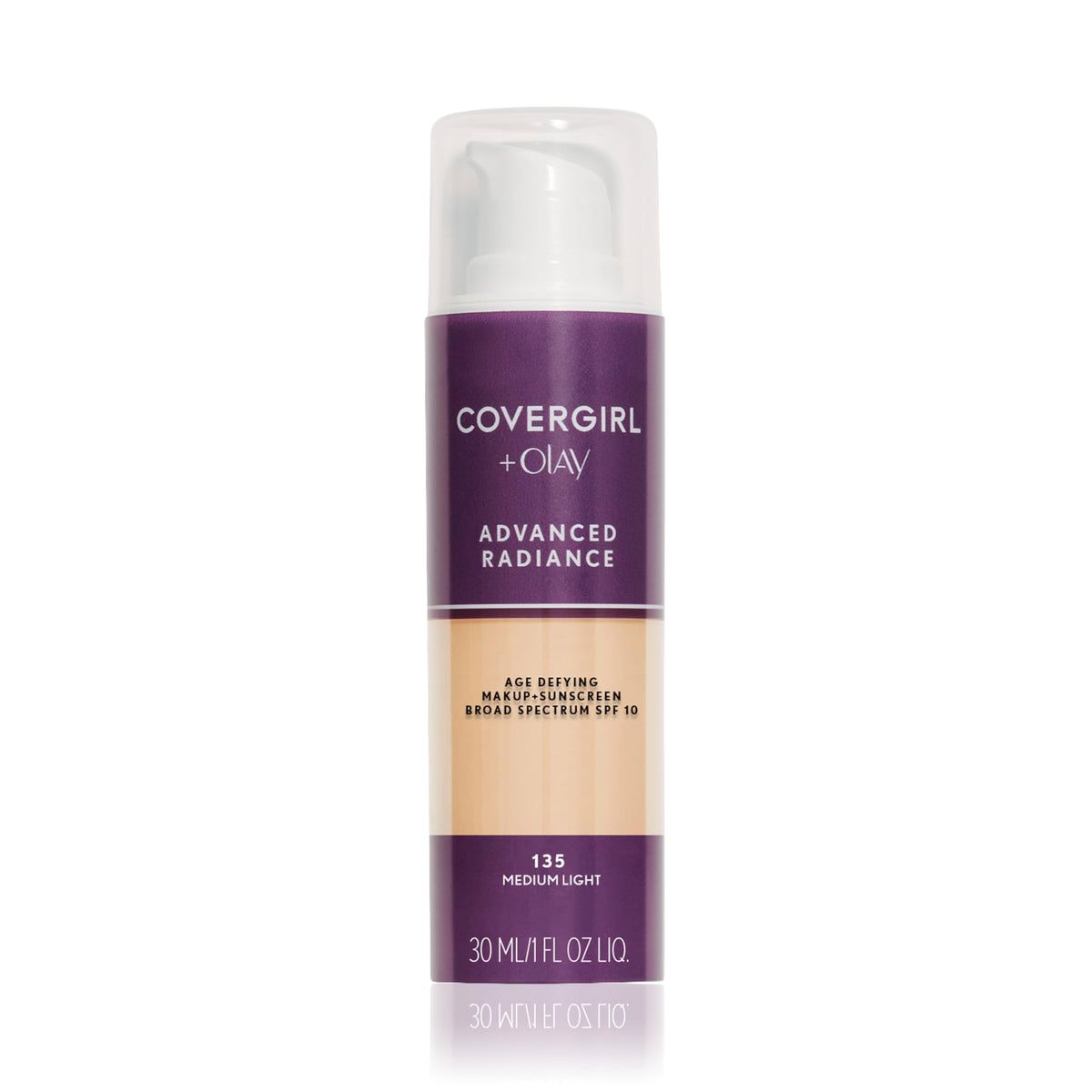 COVERGIRL Advanced Radiance Age-Defying Foundation Makeup, Classic Beige, 1 oz (Packaging May Vary)