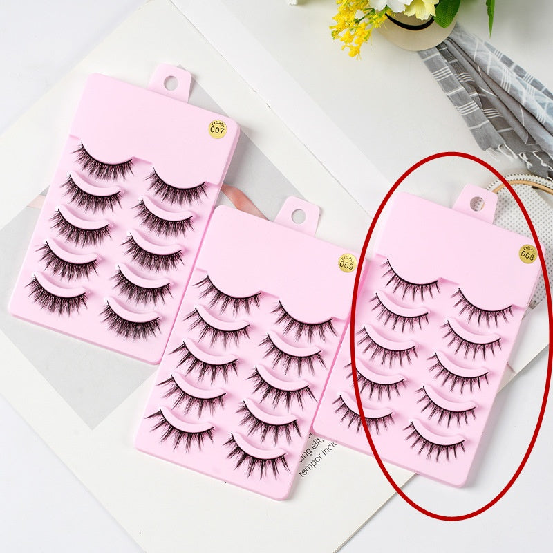 5 Pairs Manga Lashes New Arrival Anime Cosplay Natural Wispy Korean Makeup Artificial False Eyelashes