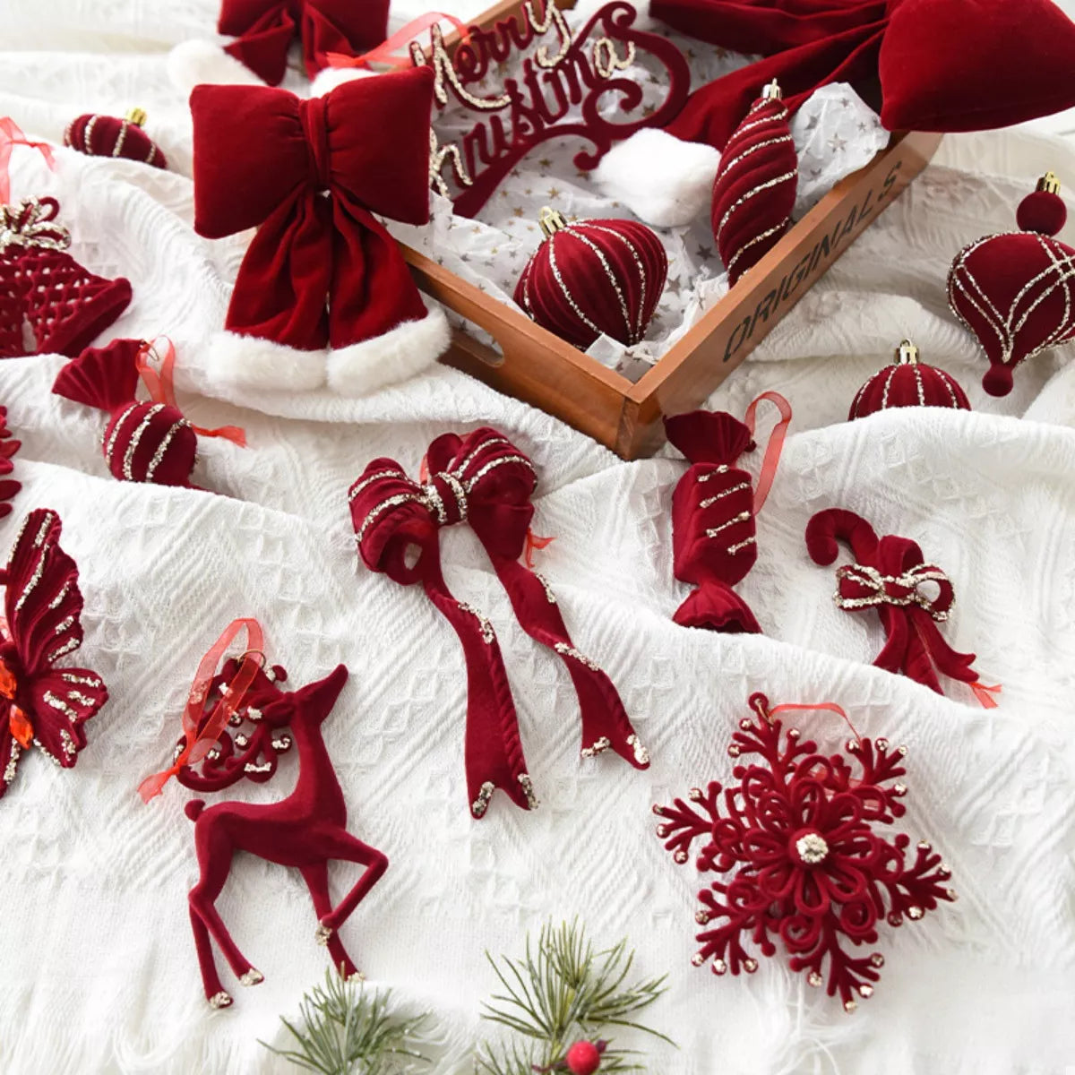 Christmas Velvet Hanging Ornament