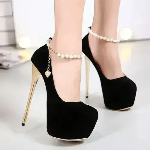 High Heel Platform Pumps - Comfort Stilettos - Work to Party Shoes