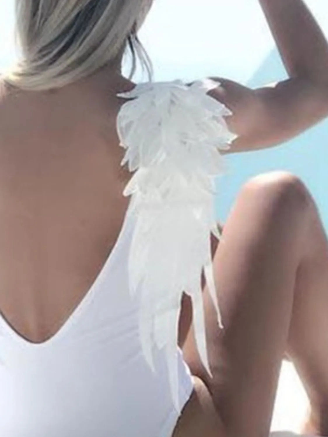 Backless Wide Strap Parent-Child Swimwear