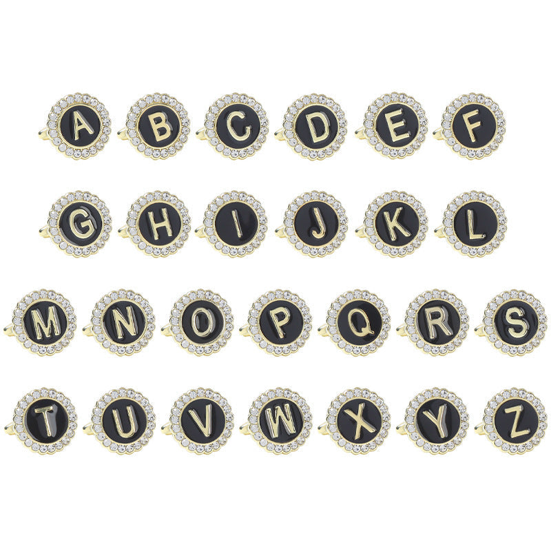 Round Diamond French Cufflinks Men&