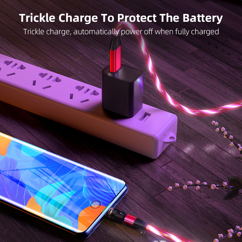 540 Rotate Magnetic 3A Charging Cable USB Type C