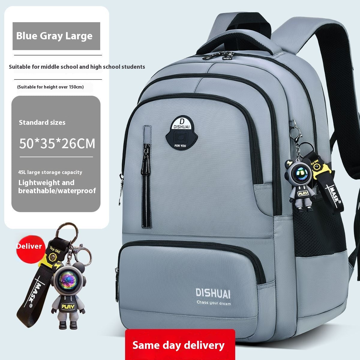 Backpack For Boys Large Capacity Lightweight