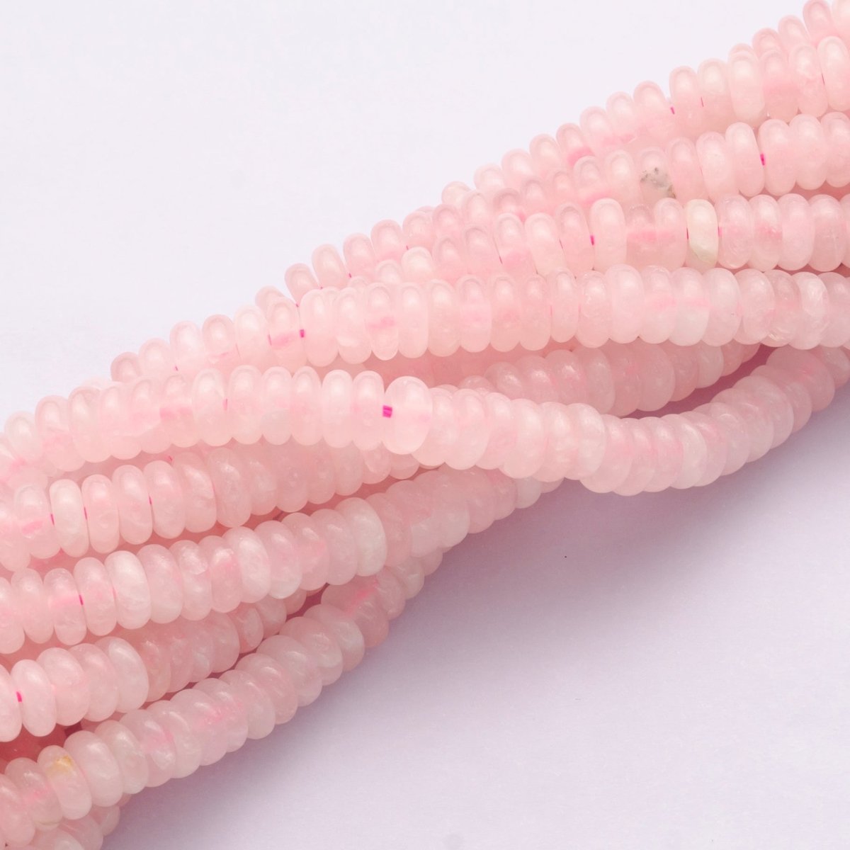 6mm x 2mm Thin Rondelle Natural Gemstone Bead Strand Finding | WA-3118 ~ WA-3127