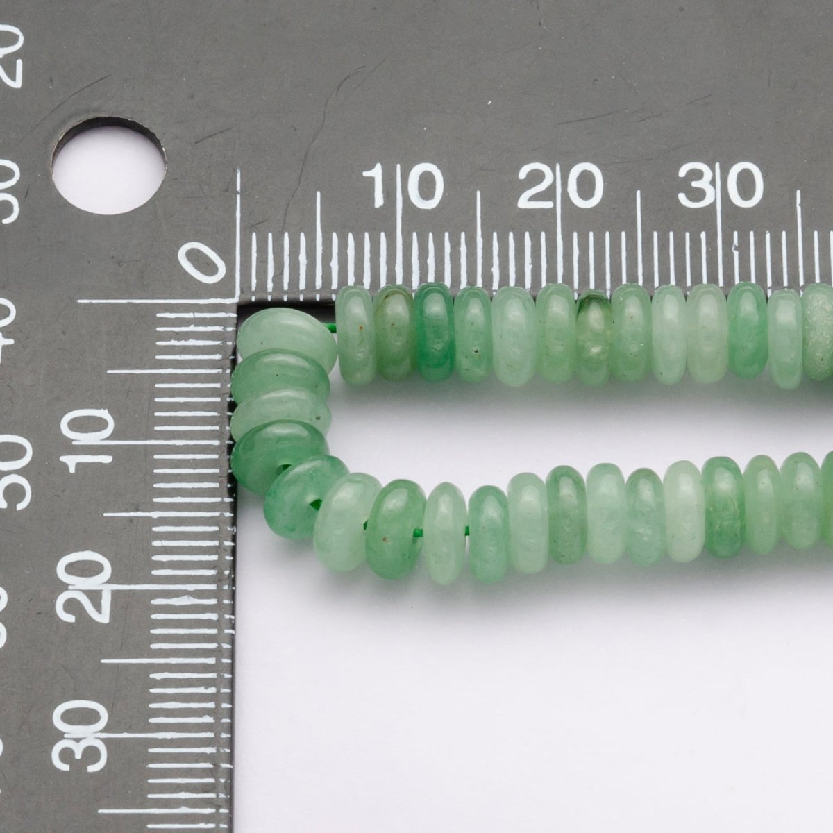 6mm x 2mm Thin Rondelle Natural Gemstone Bead Strand Finding | WA-3118 ~ WA-3127