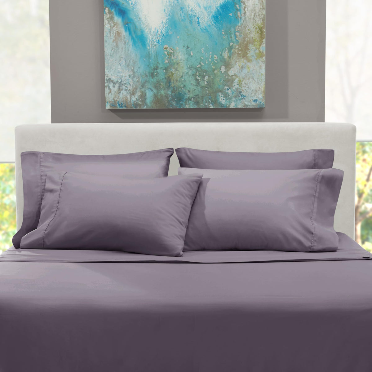 King Size Deep Pocket Sheet Set 6 Piece - Extra Deep Fitted Sheets 18-24 Inch Microfiber Linen