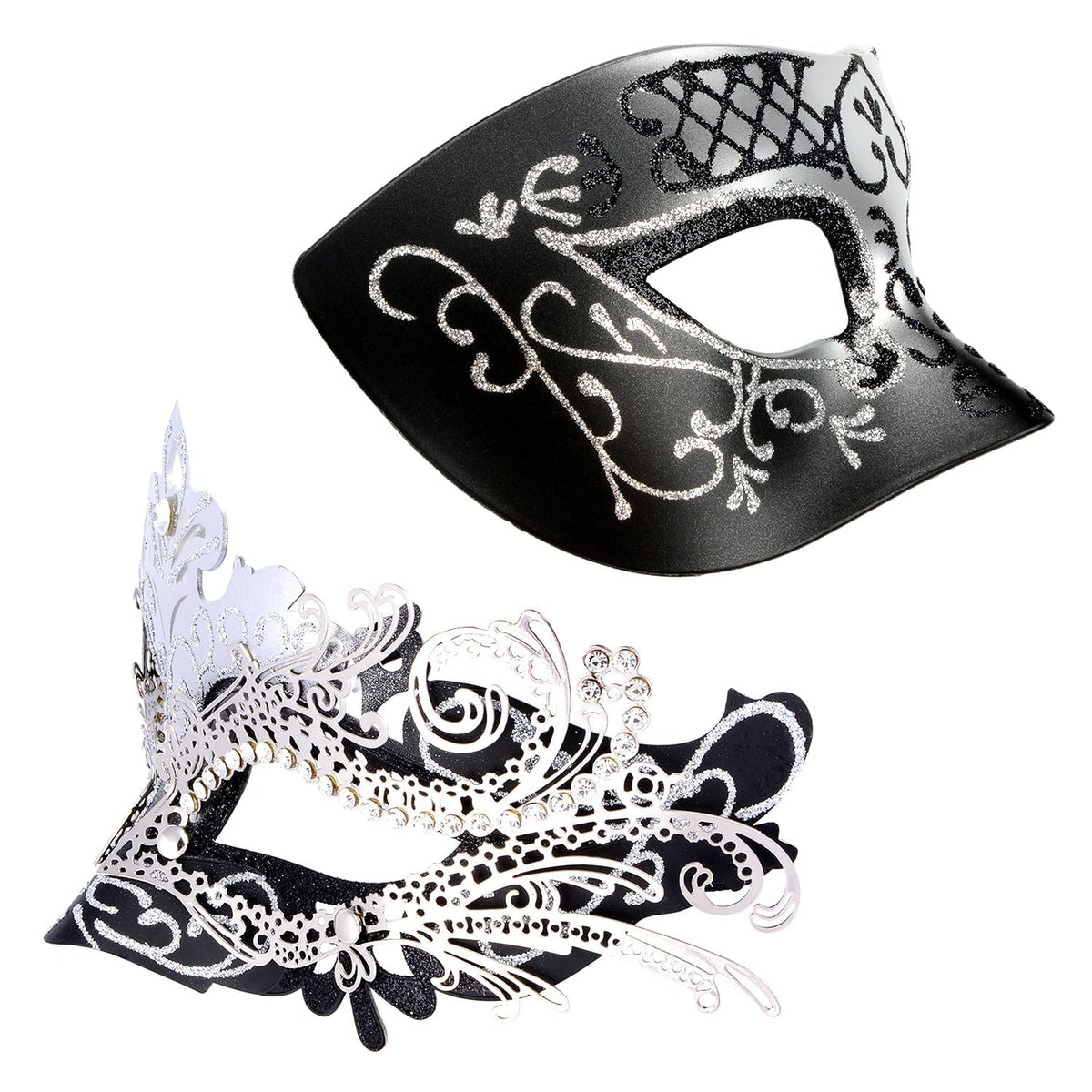 Masquerade Masks - Elegant Mardi Gras Party Masks - Premium Decorative Masks for Women and Men