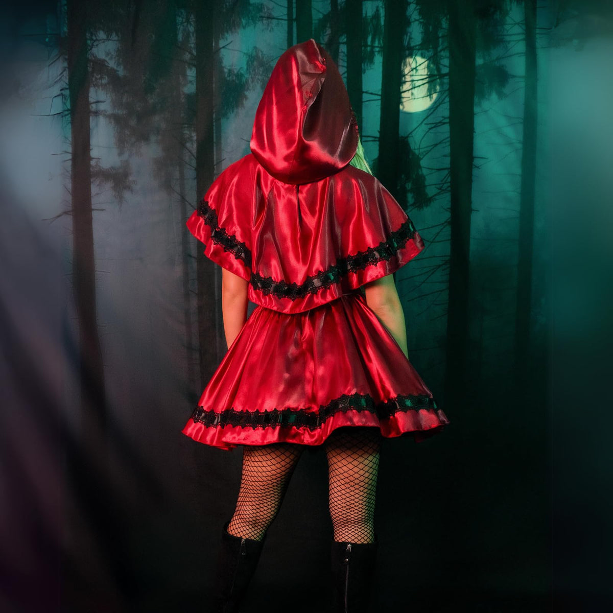 Gothic Red Riding Hood Costume - Women&