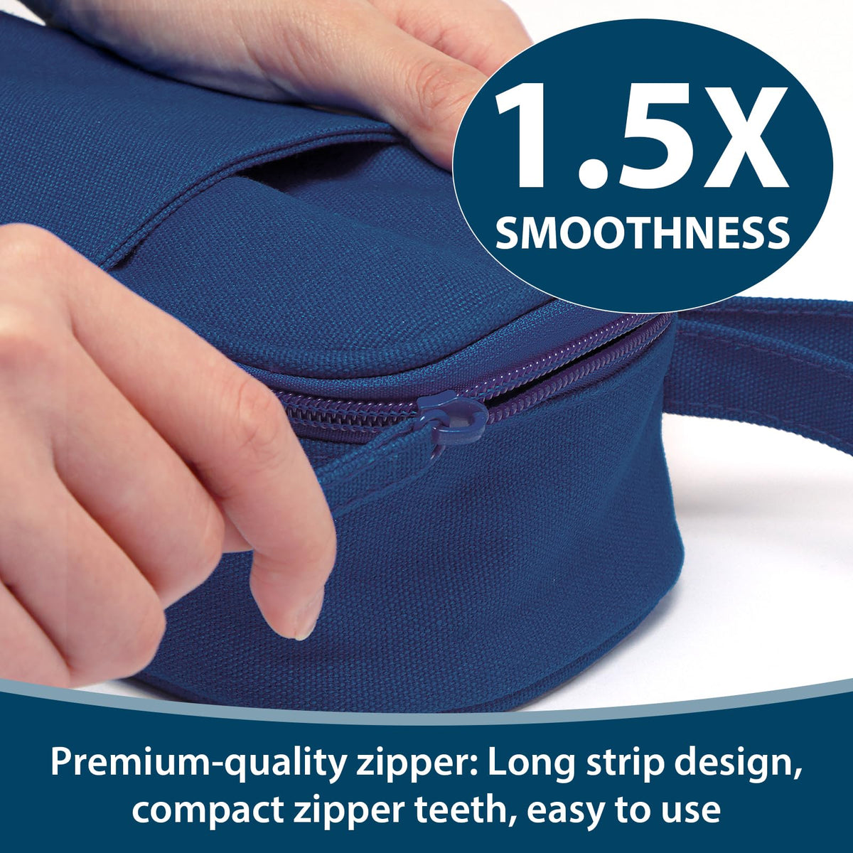 Large Pencil Case 1800ml - Heavy Duty Canvas School Supplies Organizer for Kids Students