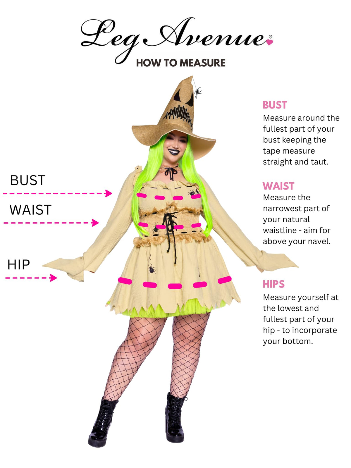 Bugged Out Baddie Costume - 3 Piece Halloween Outfit with Dress Choker Hat