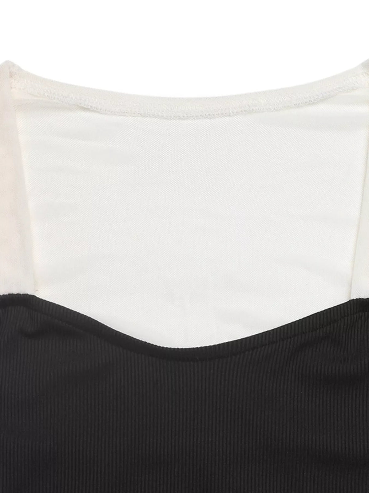 Two-Tone Long Sleeve Bodysuit