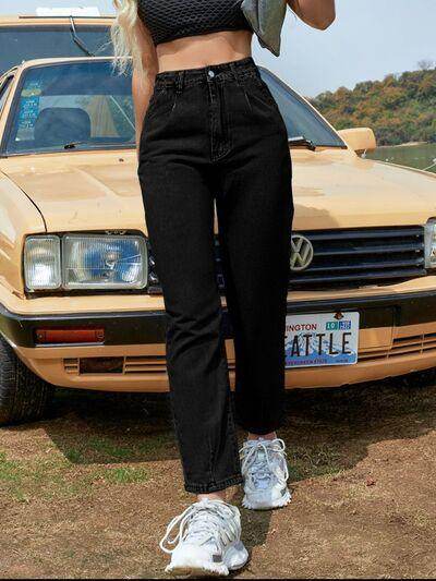 Stylish Straight Leg Jeans with Pockets for Every Occasion