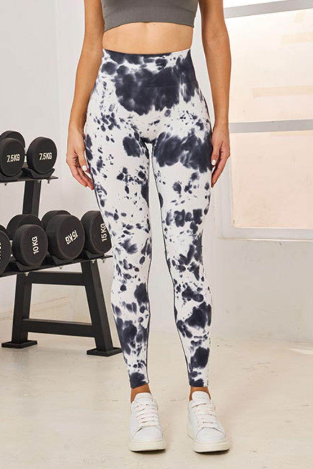 Tie-Dye High Waist Active Leggings for Comfortable Fitness
