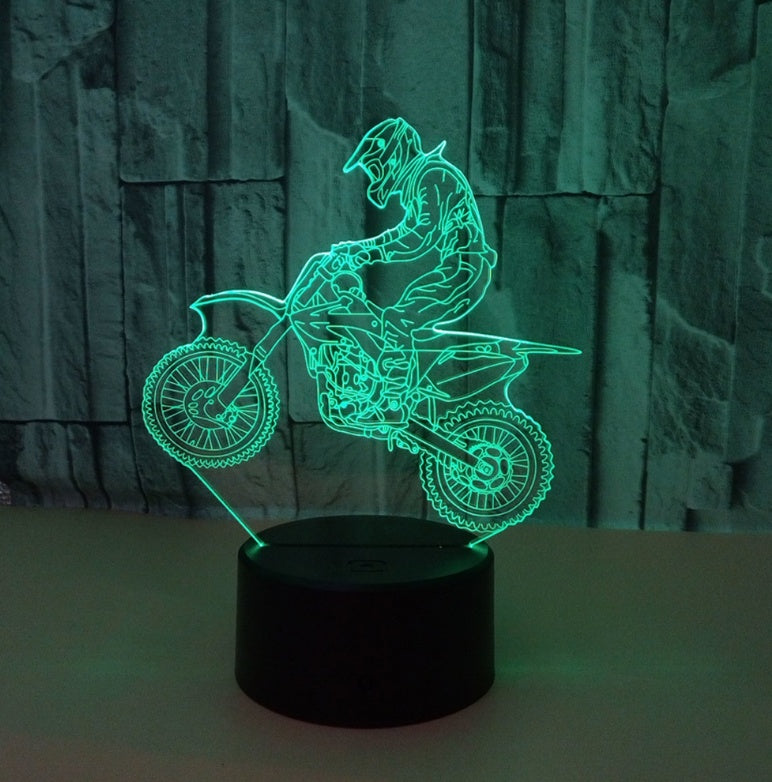 New Style 3D Motorcycle LED Lamp with Touch Remote
