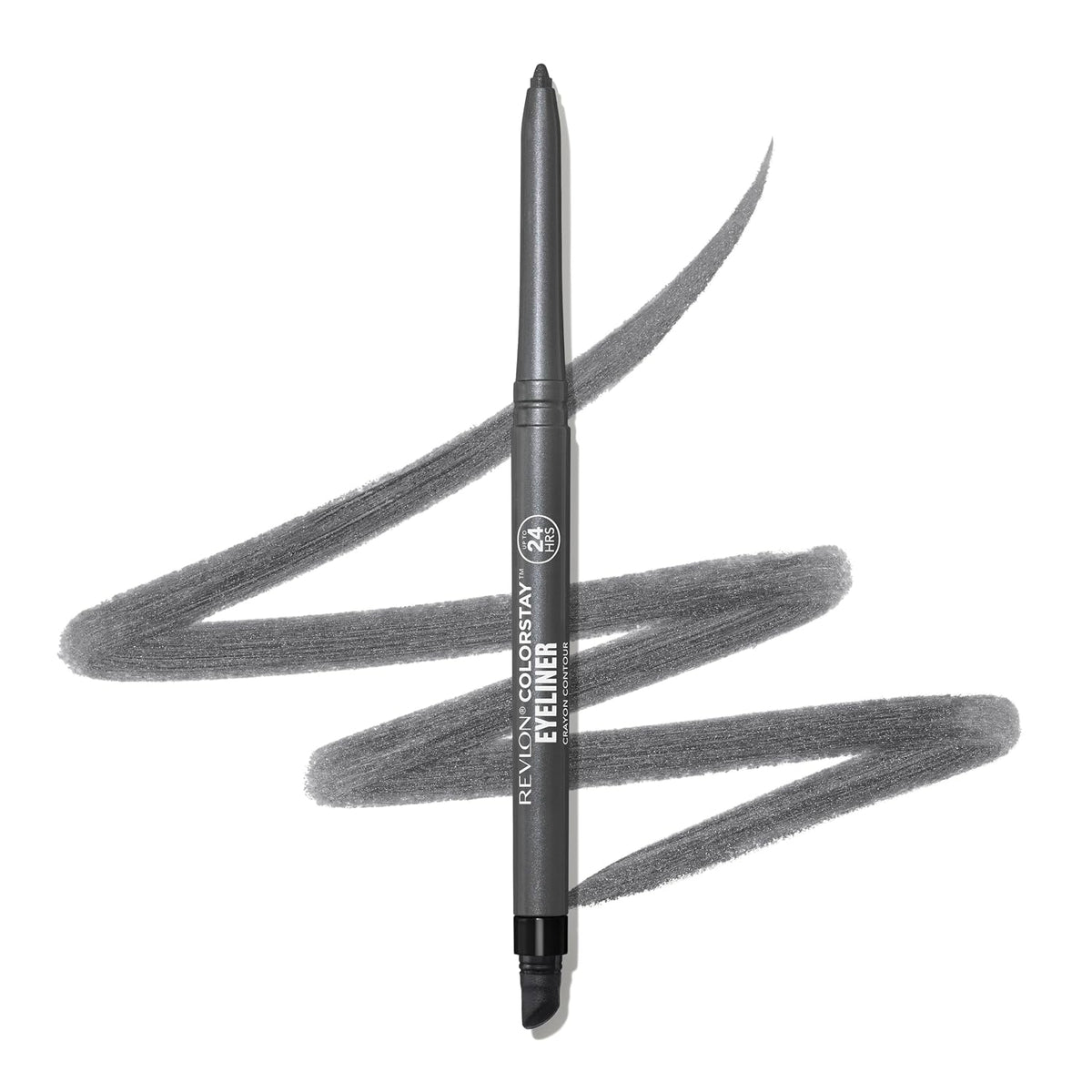 Revlon ColorStay Pencil Waterproof Eyeliner, Smudge-Proof, Eye Makeup with Built-In Sharpener, Long-Lasting, Matte Finish, 201 Black, 2 pack