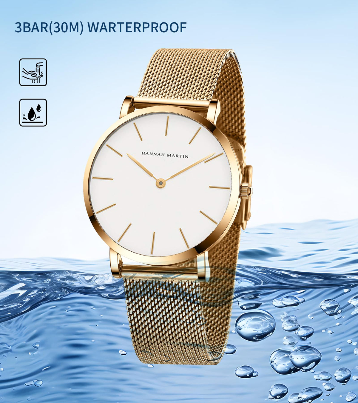 HANNAH MARTIN Watches for Women Analog Women&