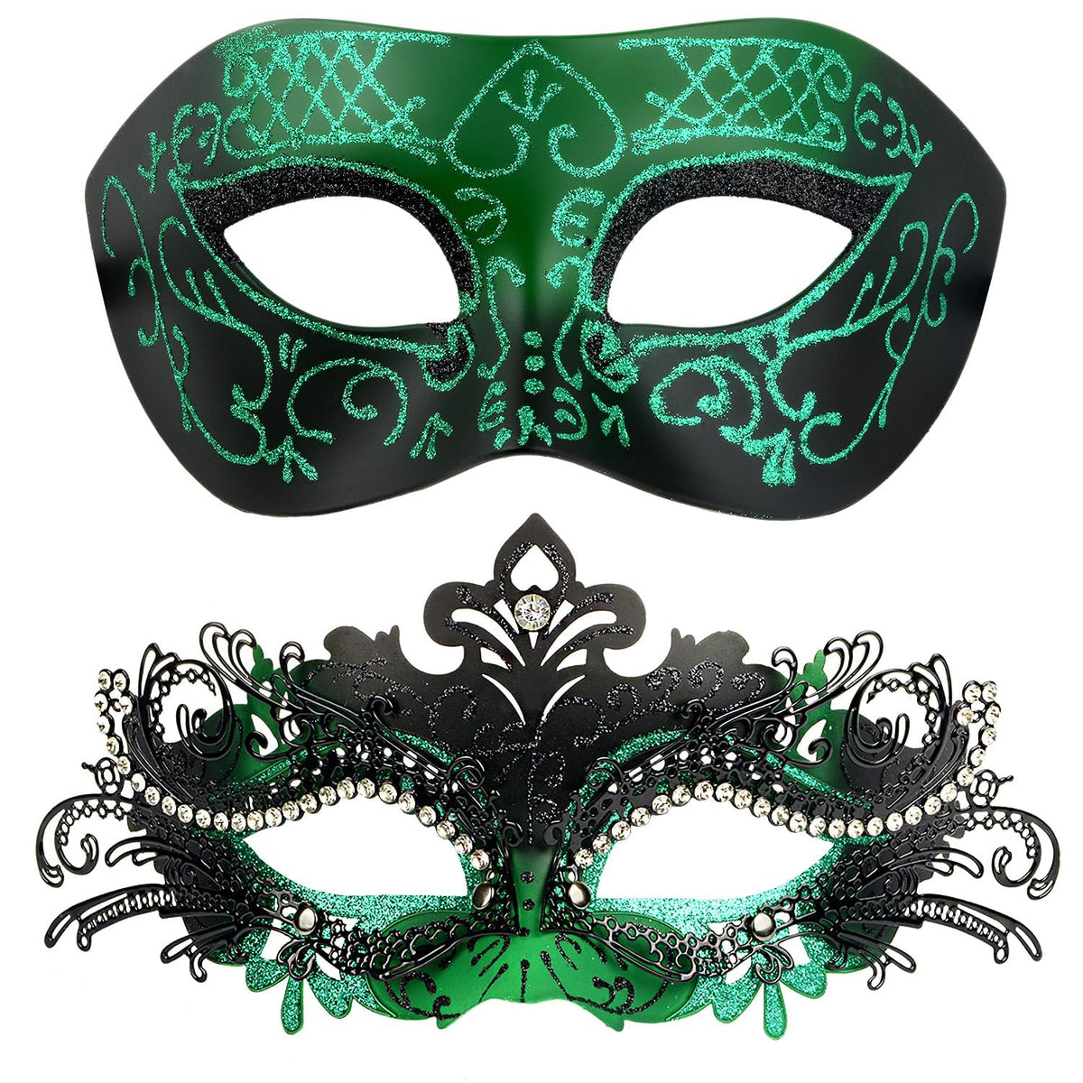 Masquerade Masks - Elegant Mardi Gras Party Masks - Premium Decorative Masks for Women and Men