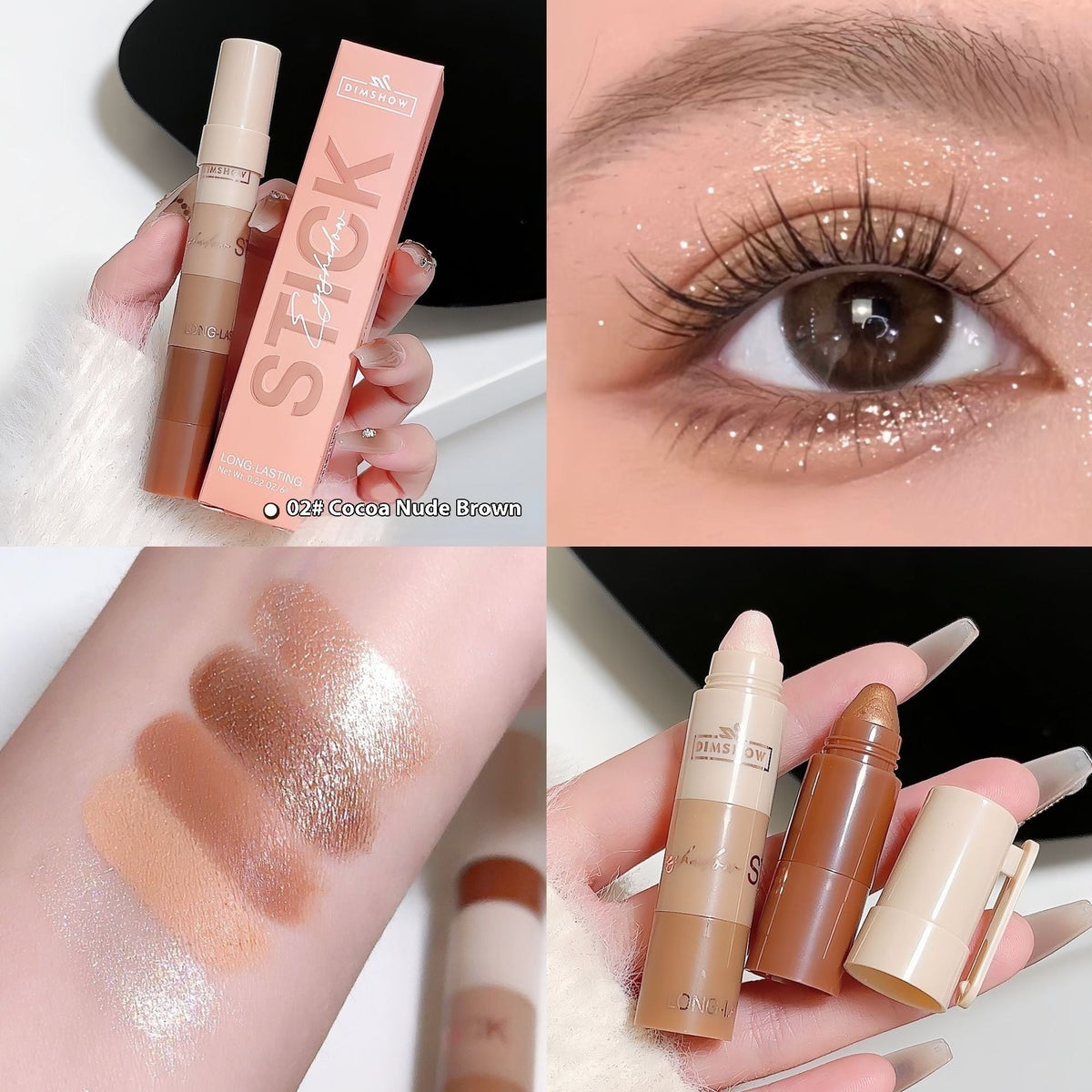 Five And Five Sections Lazy Eyeliner Pen Highlight Plain Face