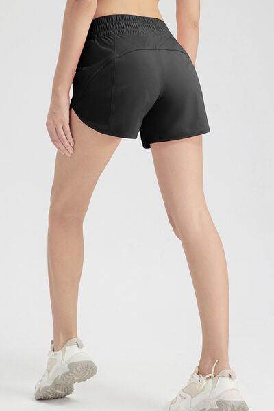 Elastic Waist Active Shorts for Comfortable Workouts