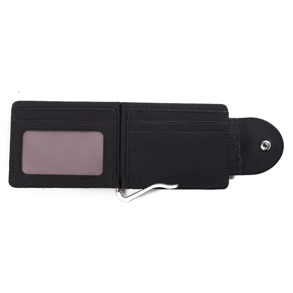 PU Leather Wallet Short Fashion Men&