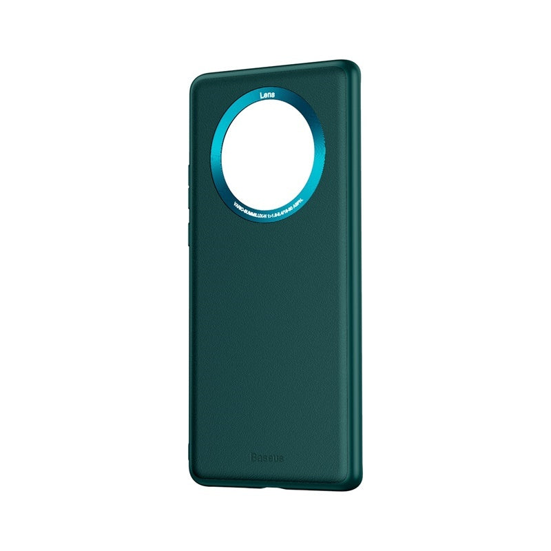 Alloy Plain Leather Case For Mate 40