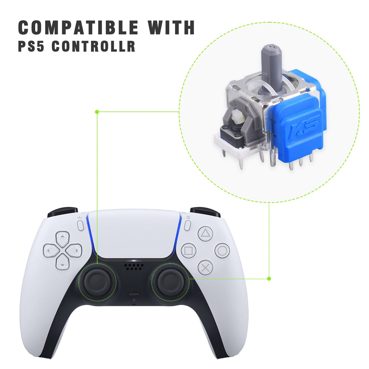 PS5 Hall Rocker Magneto Magnetic Rocker Gamepad 3D Joystick