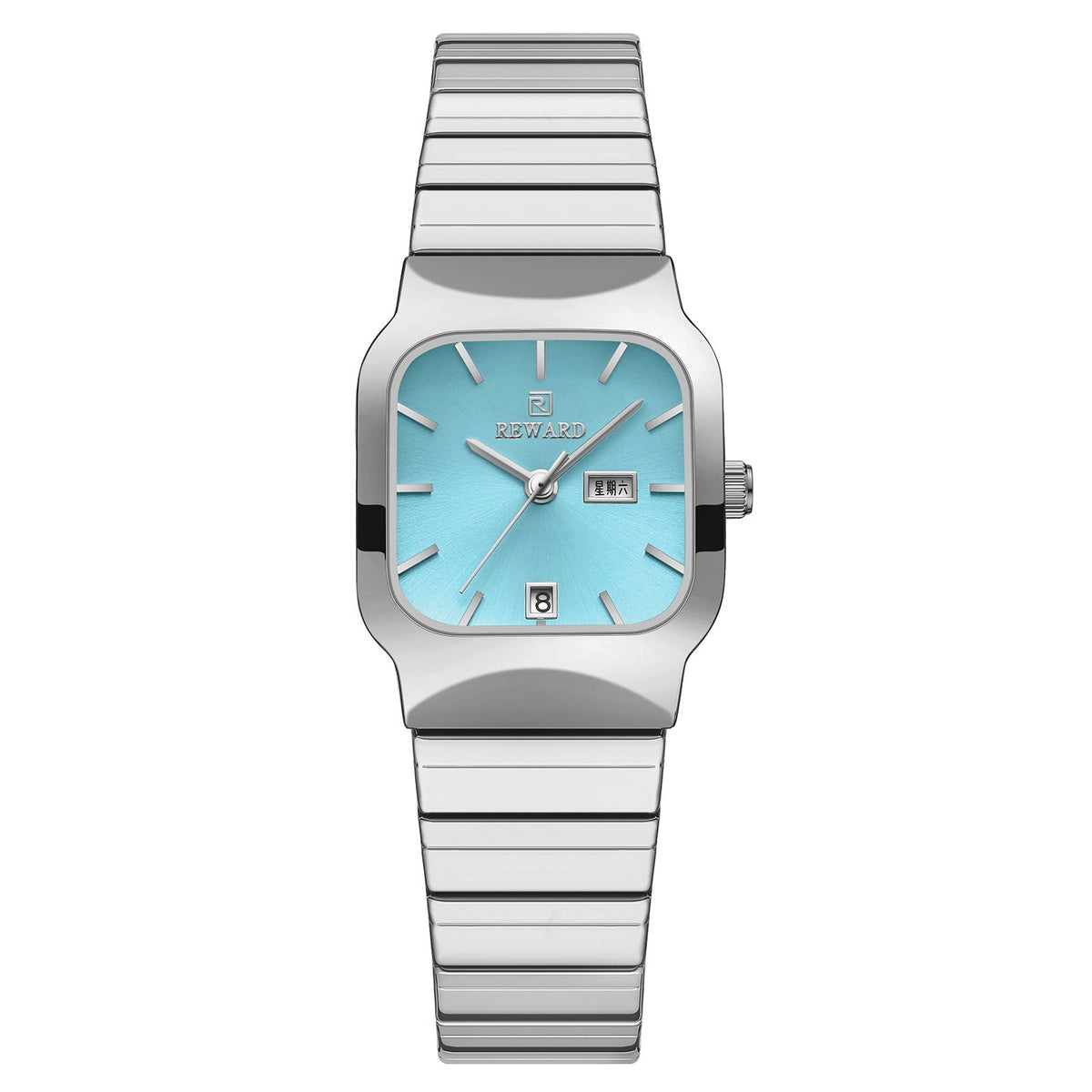 Square Double-point Casual Couple Functional Watch