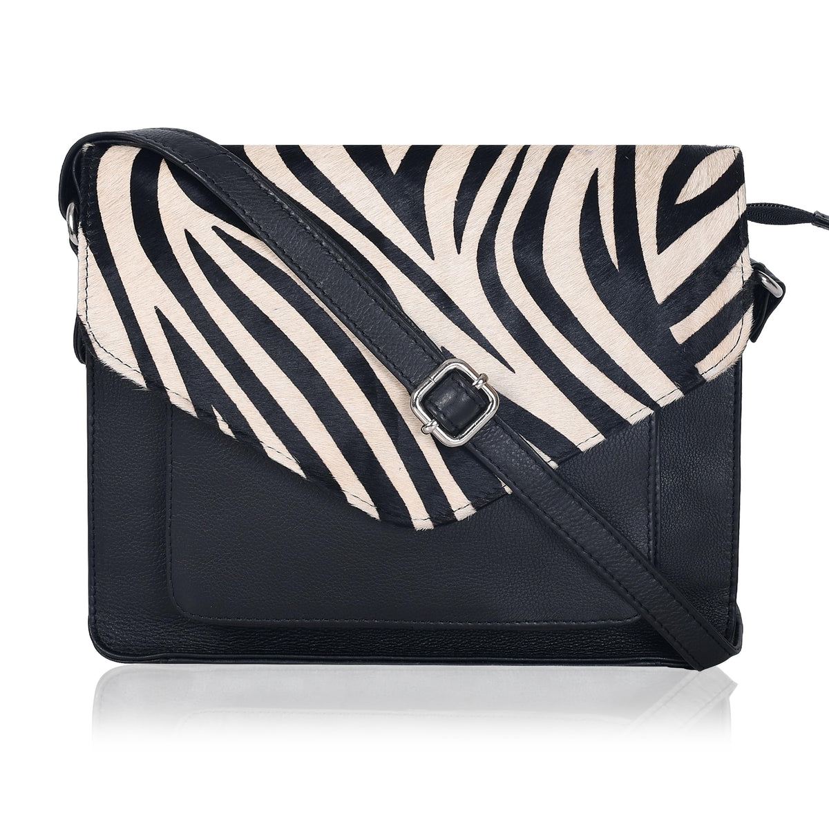 Leather Flapover Crossbody Handbag Purse for Women with Adjustable Strap & Overflap Snap Closure Tote/Bag