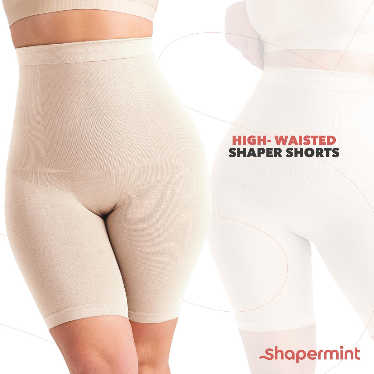 High Waisted Shapewear Women Tummy Control Shorts Body Shaper Underwear