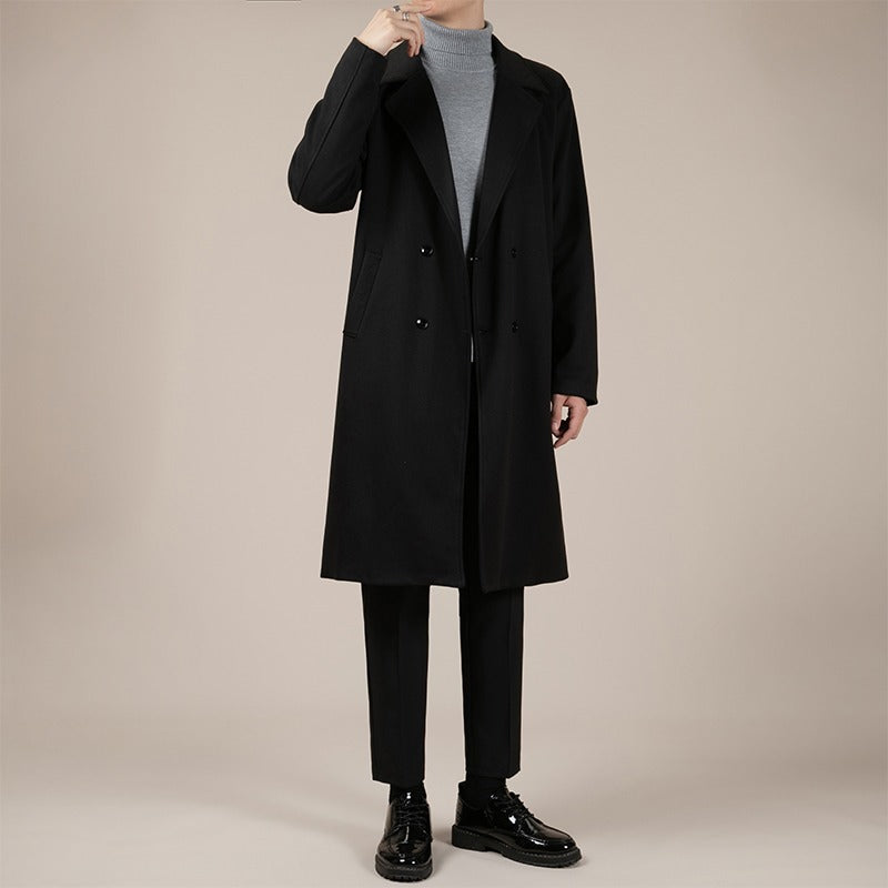 Autumn And Winter Trench Men&