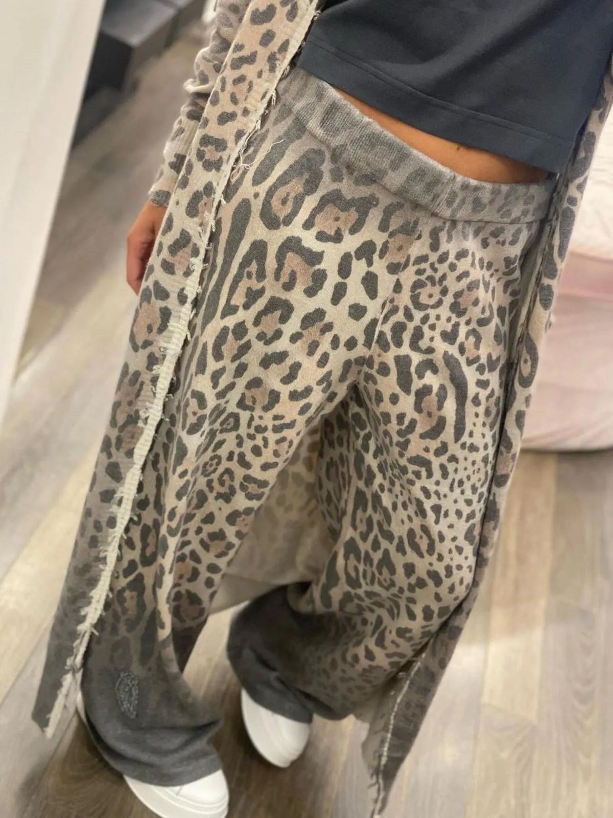 Long Sleeve Longline Outerwear and Pants Set