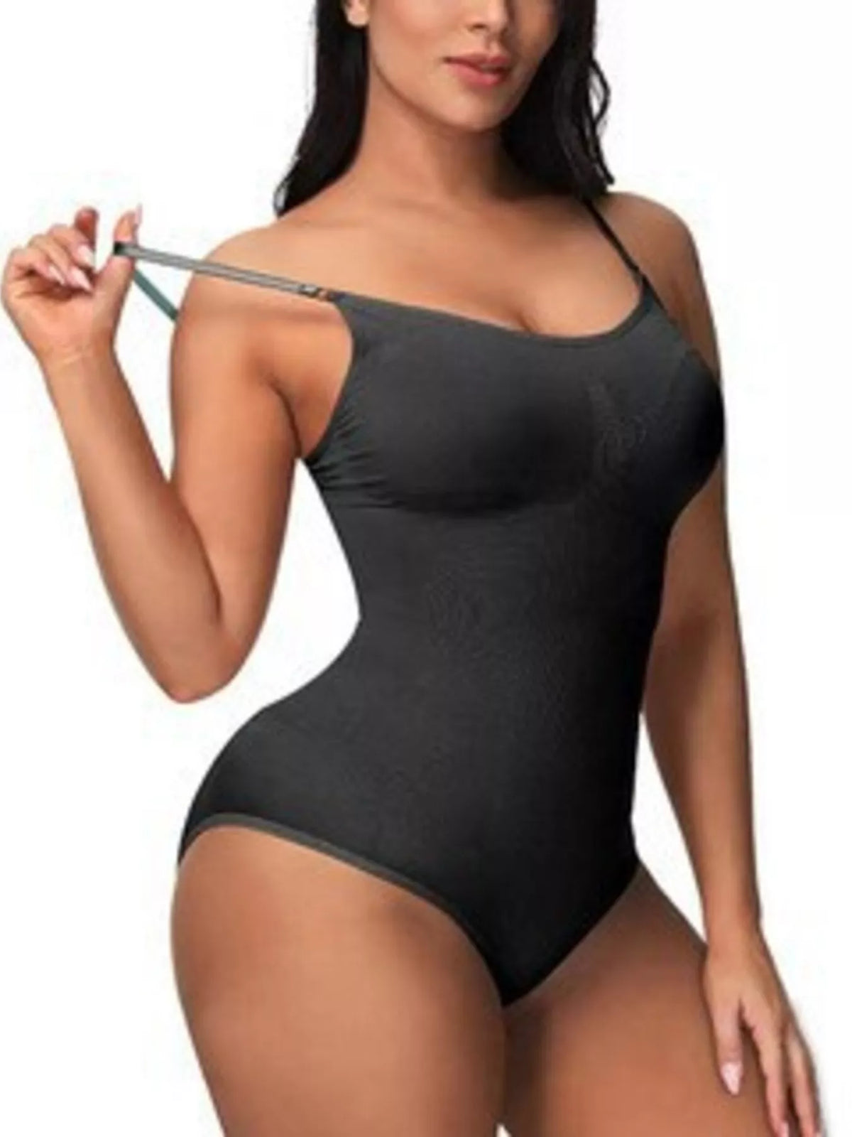 Full Size Seamless Scoop Neck Shaping Bodysuit Plus Size