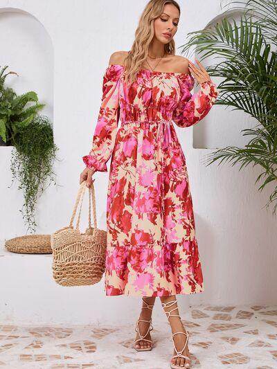 Stylish Printed Long Sleeve Midi Dress for All Occasions
