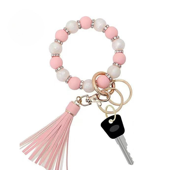 PU Tassel Keychain Women&
