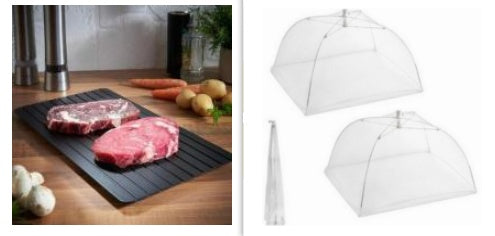 Fast Defrosting Tray Thaw Kitchen Quick Aluminum Thaw Plate