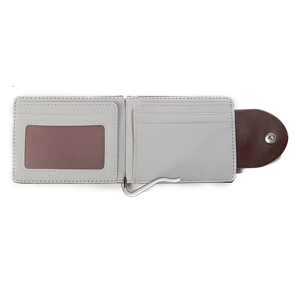 PU Leather Wallet Short Fashion Men&