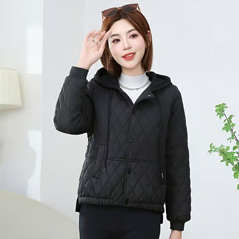 Casual Slimming Short Hooded Warm Jacket