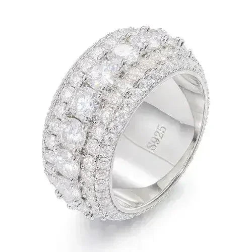 LuxeJewels™ - S925 Sterling Silver Mosonite Ring