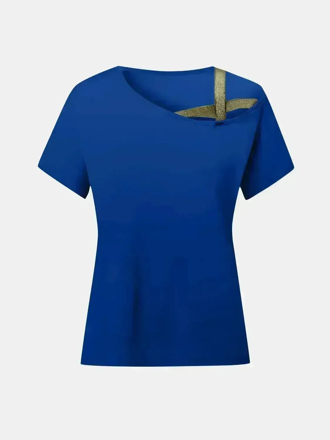 Asymmetrical Neck T-Shirt – Modern Basic with Edge