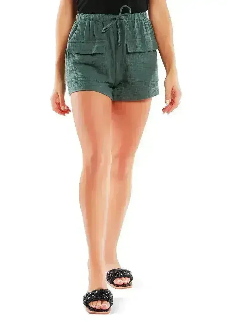 Drawstring Summer Shorts | Lightweight Beach Loungewear - Femstylo