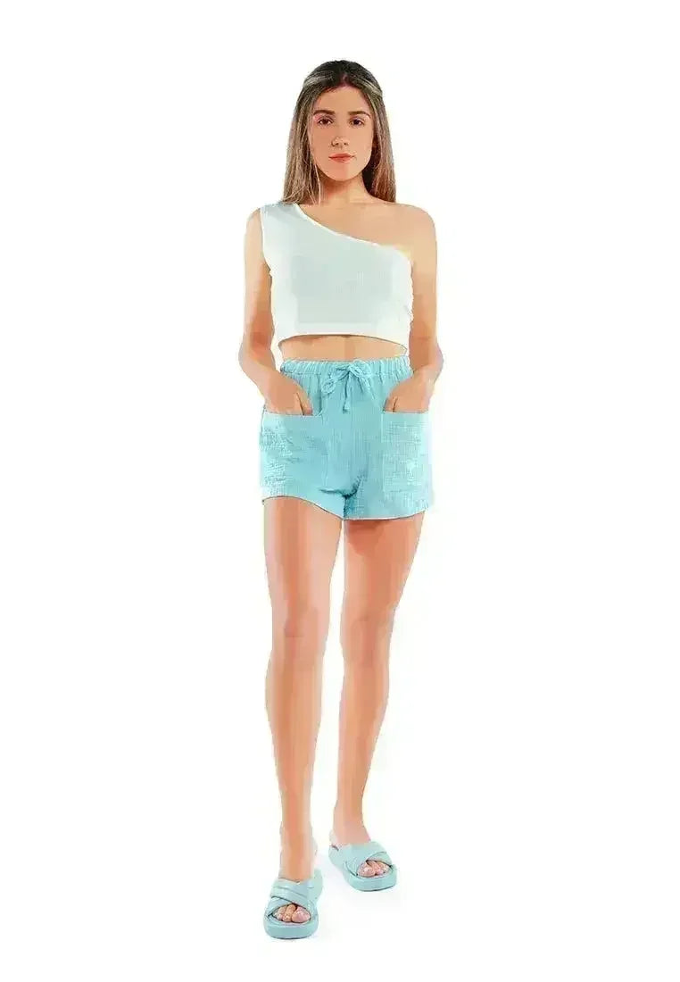 Drawstring Summer Shorts | Lightweight Beach Loungewear - Femstylo