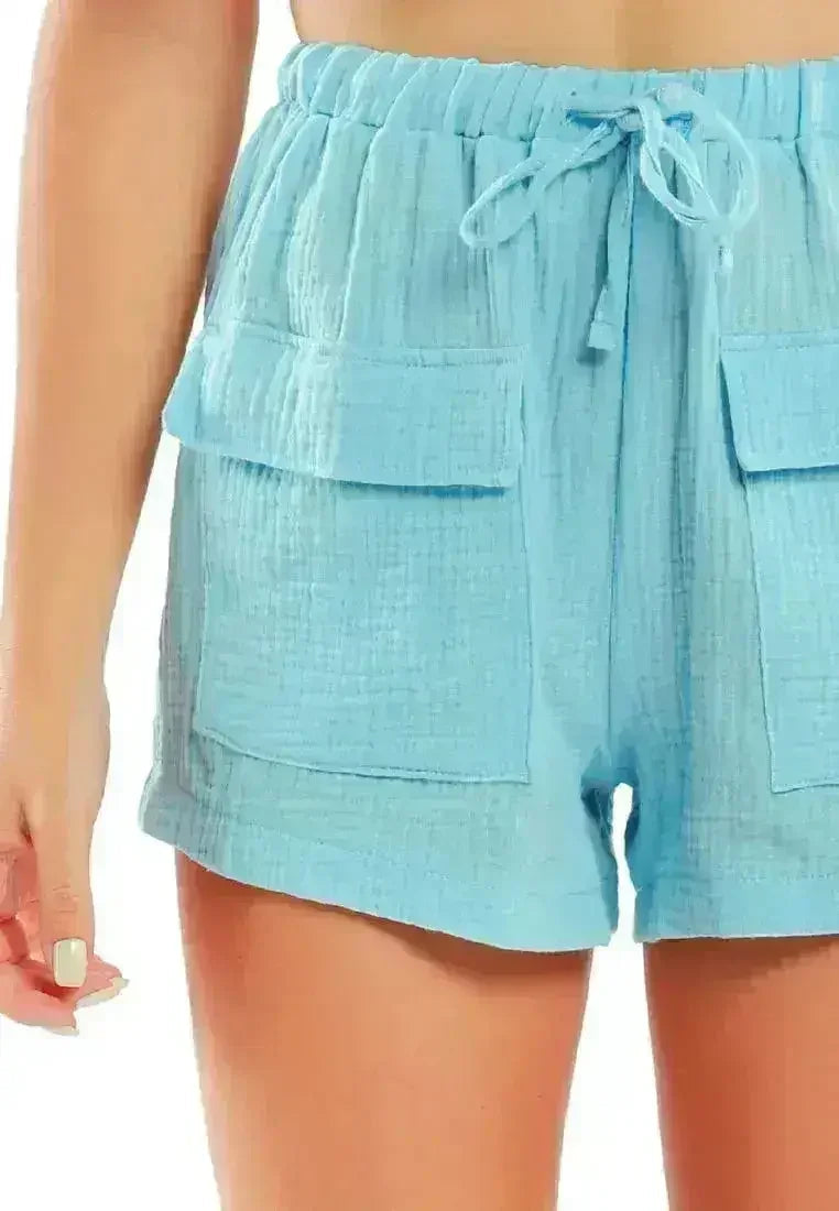 Drawstring Summer Shorts | Lightweight Beach Loungewear - Femstylo